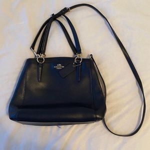 Navy Blue Coach Purse